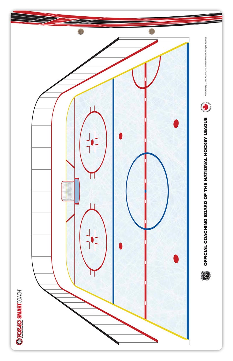 Fox 40 SCHOOLS Ice Hockey clipboards, BLUE, WHITE, RED - Image 2